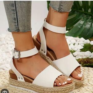 White Wedge Shoes